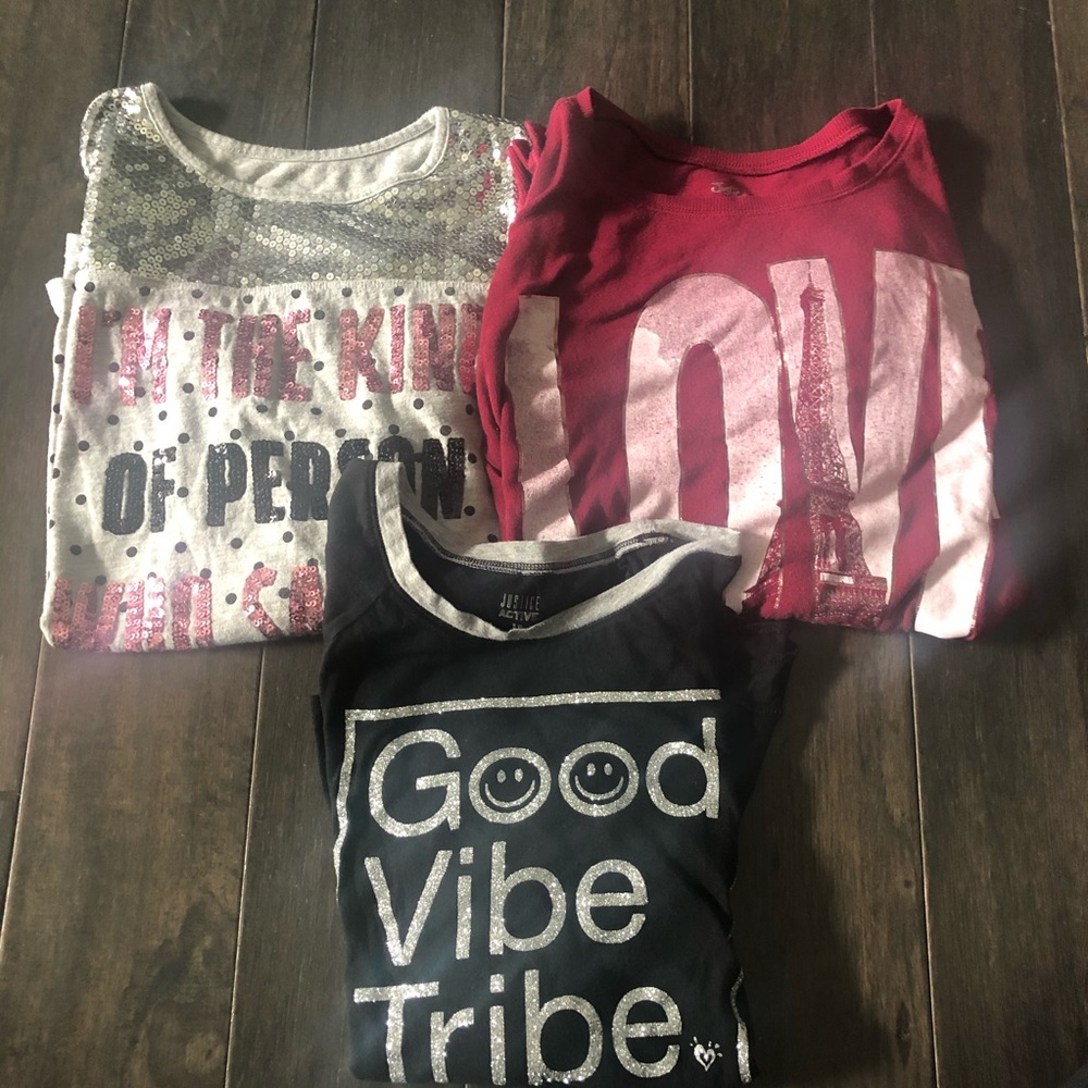 Justice - Lot of 3 Shirts